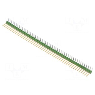 Pin header | pin strips | male | PIN: 50 | angled 90° | 2.54mm | THT | 1x50