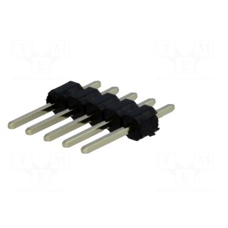 Pin header | pin strips | male | PIN: 5 | straight | 2.54mm | THT | 1x5