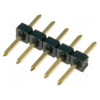 Pin header | pin strips | male | PIN: 5 | straight | 2mm | THT | 1x5