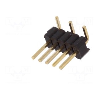 Pin header | pin strips | male | PIN: 5 | vertical | 1.27mm | SMT | 1x5