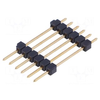 Pin header | pin strips | male | PIN: 6 | straight | 2.54mm | THT | 1x6