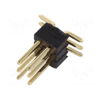 Pin header | pin strips | male | PIN: 6 | vertical | 1.27mm | SMT | 2x3