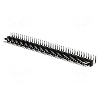 Pin header | pin strips | male | PIN: 80 | angled 90° | 2.54mm | THT | 2x40