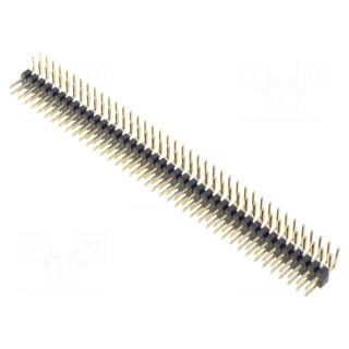 Pin header | pin strips | male | PIN: 80 | angled 90° | 2mm | THT | 2x40