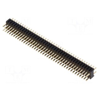 Pin header | pin strips | male | PIN: 80 | straight | 1.27mm | THT | 2x40