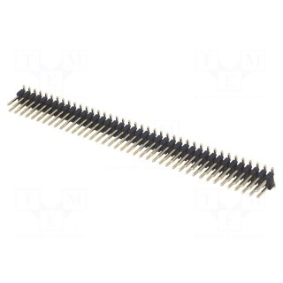 Pin header | pin strips | male | PIN: 80 | vertical | 2.54mm | SMT | 2x40