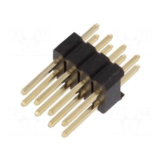 Pin header | pin strips | male | PIN: 8 | straight | 1.27mm | THT | 2x4
