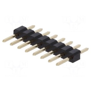 Pin header | pin strips | male | PIN: 8 | straight | 2mm | THT | 1x8