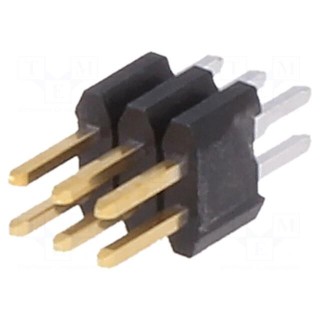 Pin header | pin strips | Minitek127 | male | PIN: 6 | straight | 1.27mm