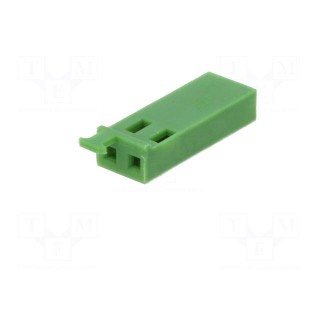 Plug | pin strips | AMPMODU MOD IV | female | PIN: 2 | w/o contacts