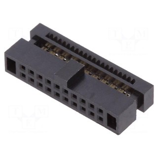 Plug | pin strips | Minitek127® | female | PIN: 20 | straight | 1.27mm