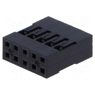 Plug | pin strips | NSR/NDR | female | PIN: 10 | w/o contacts | 2.54mm