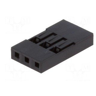 Plug | pin strips | NSR/NDR | female | PIN: 3 | w/o contacts | 2.54mm