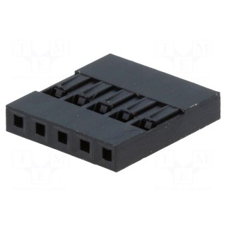 Plug | pin strips | NSR/NDR | female | PIN: 5 | w/o contacts | 2.54mm