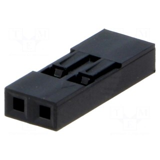 Plug | pin strips | NSR/NDR | female | PIN: 2 | w/o contacts | 2.54mm