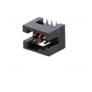 Socket | IDC | Minitek127 | male | PIN: 6 | vertical | 1.27mm | SMT | on PCBs
