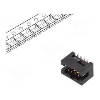 Socket | pin strips | Minitek127® | male | PIN: 8 | vertical | 1.27mm | SMT