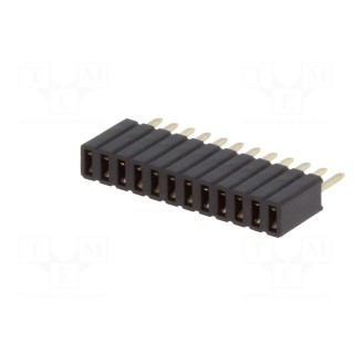 Socket | pin strips | female | PIN: 12 | straight | 1.27mm | THT | 1x12