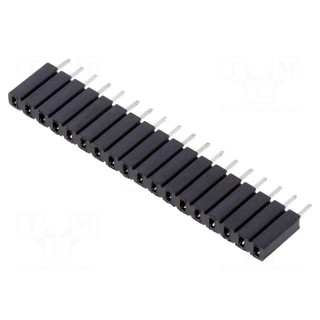 Socket | pin strips | female | PIN: 18 | straight | 2.54mm | THT | 1x18