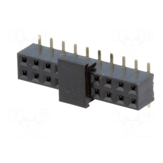 Socket | pin strips | female | PIN: 20 | vertical | 2mm | SMT | 2x10