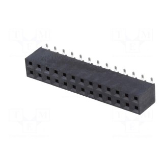 Socket | pin strips | female | PIN: 26 | vertical | 2.54mm | SMT | 2x13