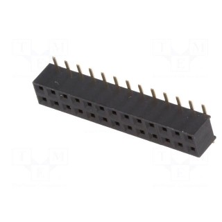 Socket | pin strips | female | PIN: 26 | vertical | 2mm | SMT | 2x13