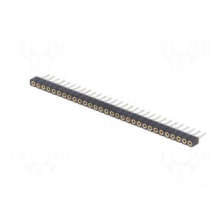 Socket | pin strips | female | PIN: 30 | low profile,turned contacts