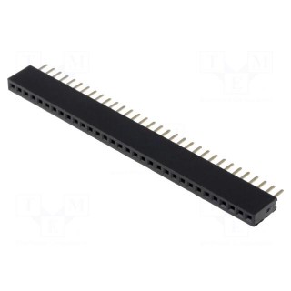 Socket | pin strips | female | PIN: 32 | straight | 1.27mm | THT | 1x32