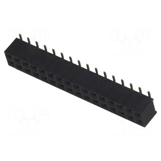 Socket | pin strips | female | PIN: 32 | vertical | 2mm | SMT | 2x16