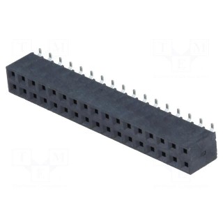 Socket | pin strips | female | PIN: 34 | vertical | 2.54mm | SMT | 2x17