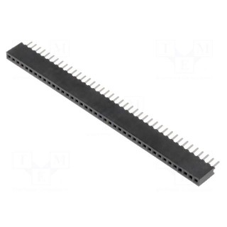 Socket | pin strips | female | PIN: 40 | straight | 1.27mm | THT | 1x40