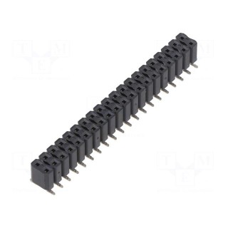 Socket | pin strips | female | PIN: 40 | straight | 2.54mm | SMT | 2x20