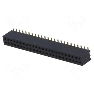 Socket | pin strips | female | PIN: 48 | straight | 1.27mm | SMT | 2x24