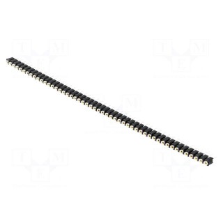 Socket | pin strips | female | PIN: 50 | turned contacts | straight