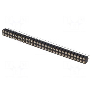 Socket | pin strips | female | PIN: 60 | turned contacts | straight