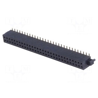 Socket | pin strips | female | PIN: 60 | vertical | 1.27mm | SMT | 2x30