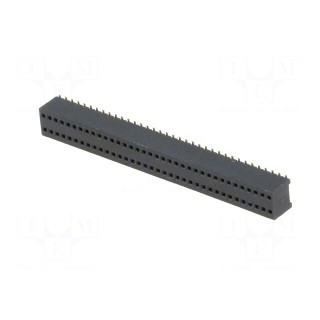 Socket | pin strips | female | PIN: 72 | straight | 1.27mm | SMT | 2x36