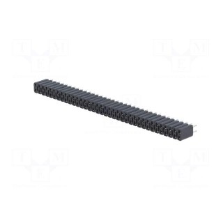 Socket | pin strips | female | PIN: 72 | straight | 2.54mm | THT | 2x36
