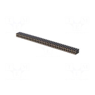 Socket | pin strips | female | PIN: 72 | straight | 2.54mm | THT | 2x36