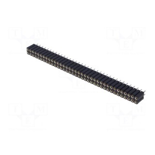 Socket | pin strips | female | PIN: 72 | turned contacts | straight