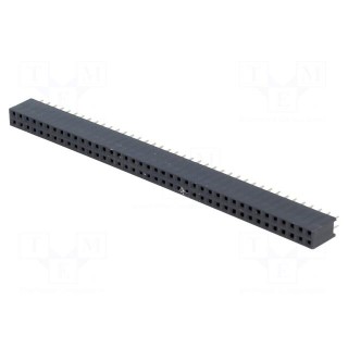 Socket | pin strips | female | PIN: 80 | straight | 2.54mm | THT | 2x40