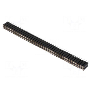 Socket | pin strips | female | PIN: 80 | turned contacts | straight