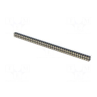 Socket | pin strips | female | PIN: 80 | turned contacts | straight