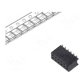 Socket | pin strips | Minitek127® | female | PIN: 12 | vertical | 1.27mm