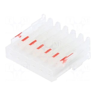 Plug | wire-board | female | PIN: 6 | end connector | 2.54mm | IDC | 22AWG