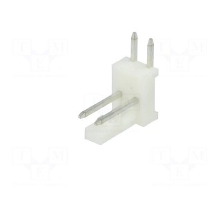 Socket | wire-board | male | PIN: 2 | 2.54mm | THT | MAS-CON | tinned