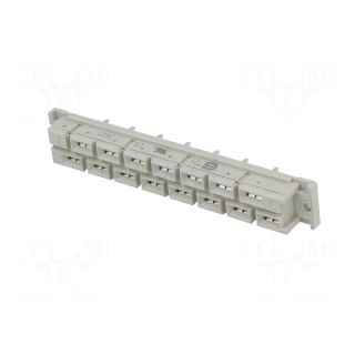 Plug | DIN 41612 | low profile | female | PIN: 15 | THT | on PCBs | 15A