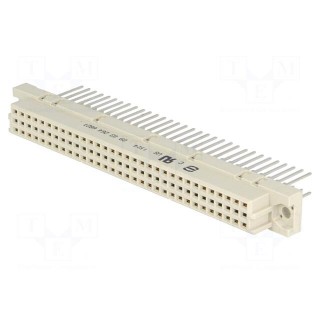 Plug | DIN 41612 | type C | female | PIN: 64 | a+c | wrapped connections
