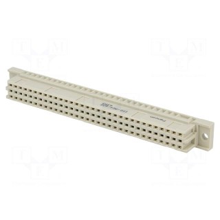 Socket | DIN 41612 | type C | female | PIN: 64 | a+c | THT | straight | 3A