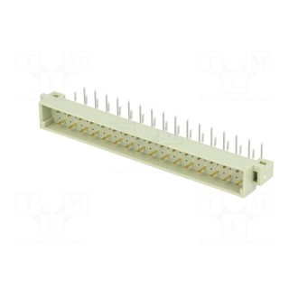 Socket | DIN 41612 | type C | male | PIN: 32 | THT | angled 90°